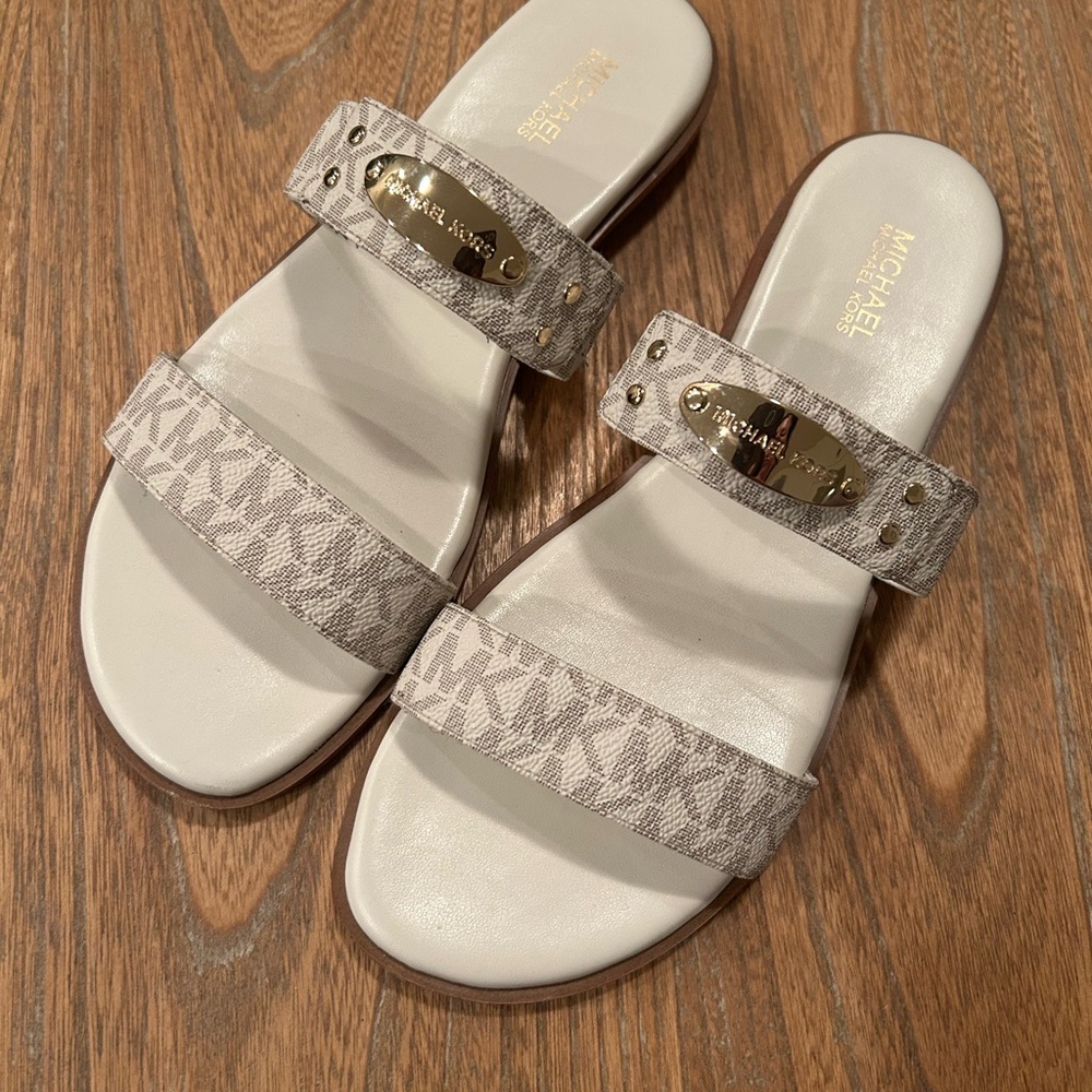 Michael Kors - Logo Two Strap Sandals